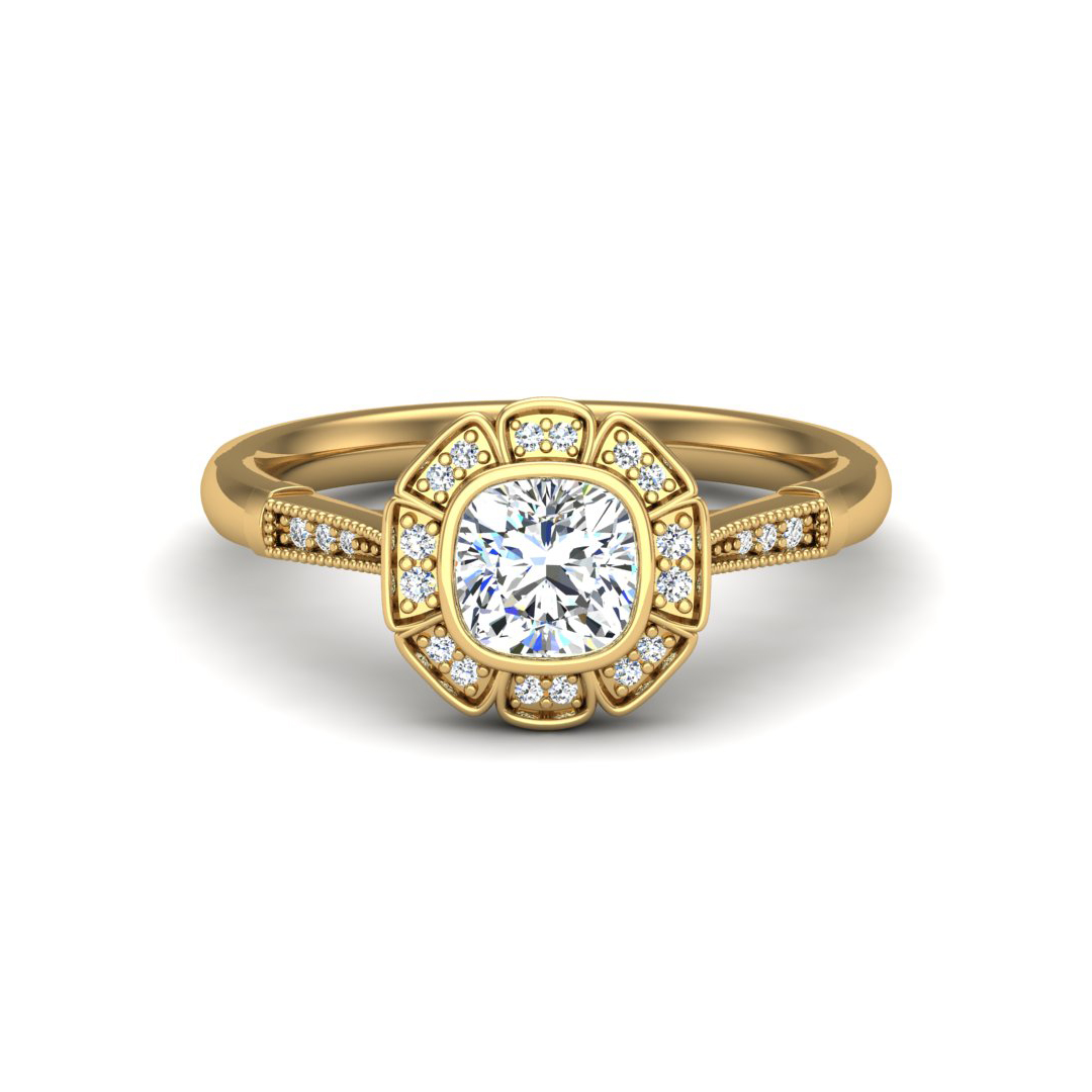 Kaylani Halo Engagement Ring